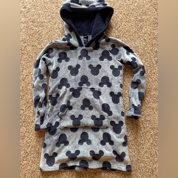 Disney Womens Fleece Robe Sleep Pullover Tunic Mouse PJ Size XSmall 3050 Dress - Picture 1 of 3